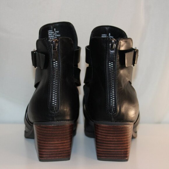 Yellowbox Strappy Black Booties medium‎ heel Size 8 - Picture 5 of 8